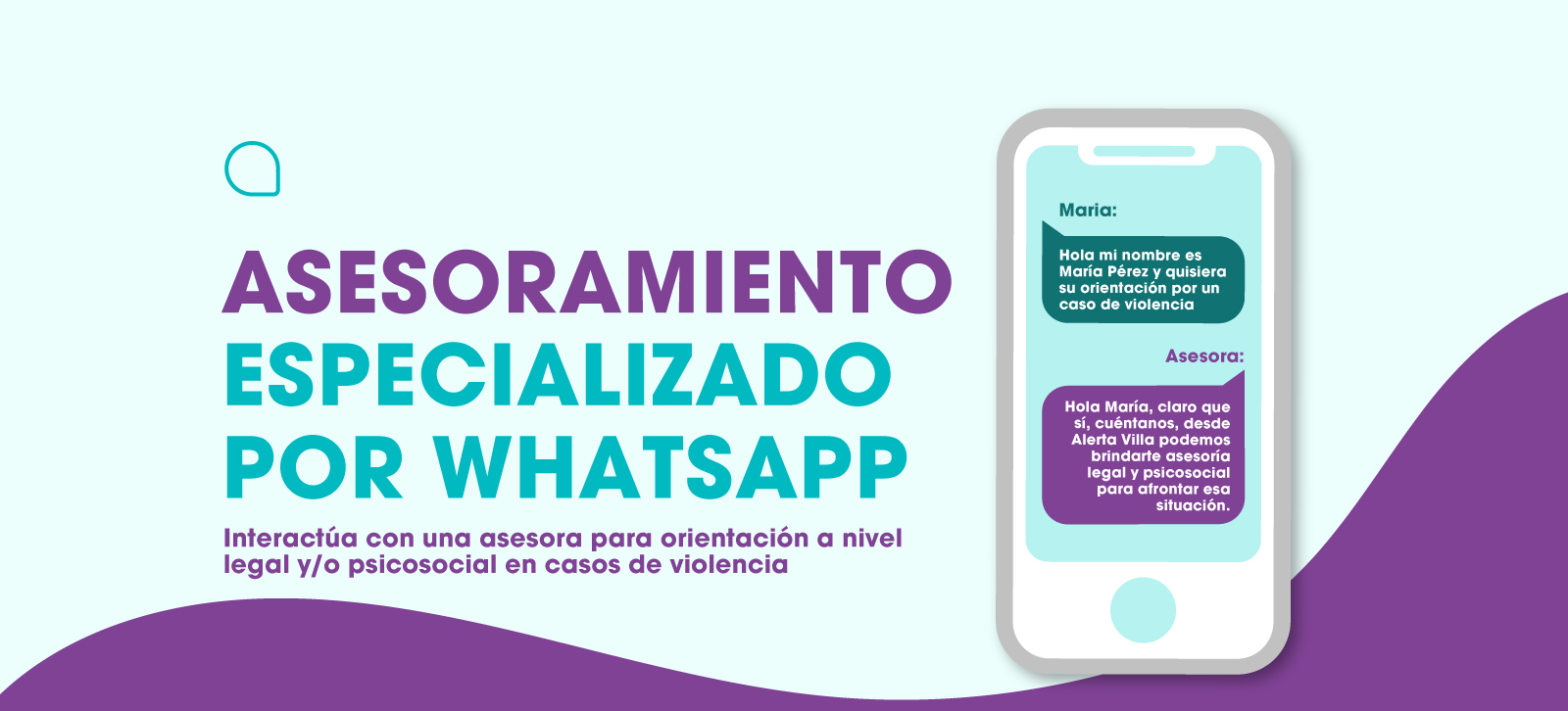 Banner de asesoramiento especializado por WhatsApp de Alerta Villa